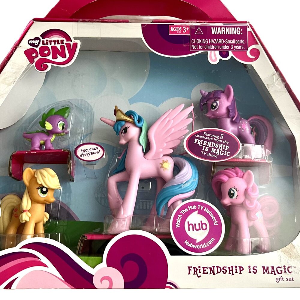 My Little Pony Friendship is Magic Gift Set | Princess, Celestia, Spike, & Apple
